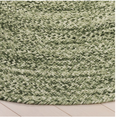 Braided Rug — Green — Rugs