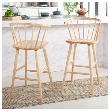 Blanchard Barstool — Natural (Set of 2) — Barstools