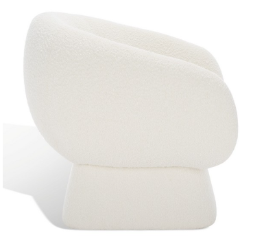 Kiana Modern Accent Chair — Ivory — Accent Chairs