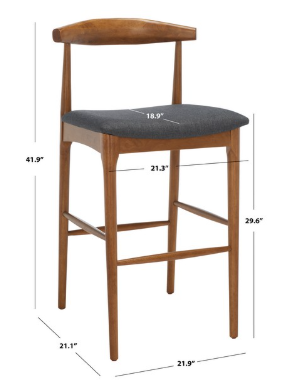 Lionel Retro Barstool — Walnut — Barstools