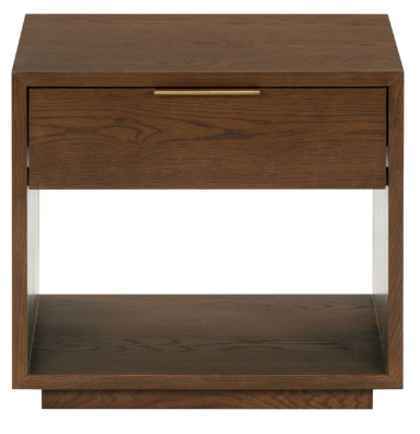 Gabribecca 1 Drawer Nightstand — Walnut — Nightstands