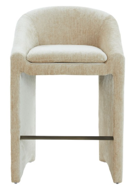 Kagan Chenille Barstool — Taupe — Barstools