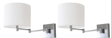 Lillian Wall Sconce — Chrome (Set of 2) — Wall Sconces