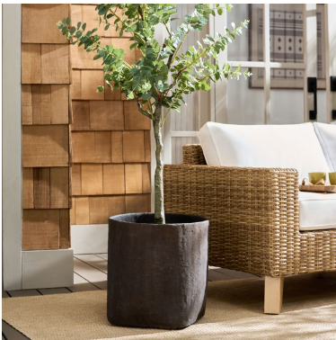 Cana Square Planter Pot — Brown — Planters