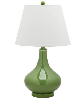Amy Gourd Lamp — Fern Green (Set of 2) — Table Lamps
