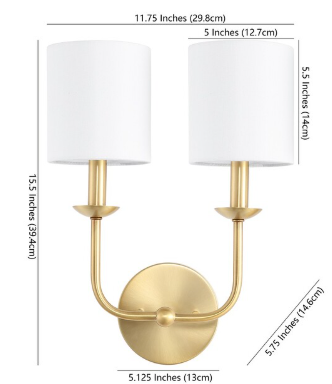 Ferrara Wall Sconce — Gold — Wall Sconces
