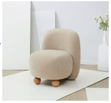 Kalia Bun Foot Accent Chair — Tan — Accent Chairs