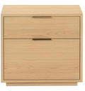 Gabribecca 2 Drawer Nightstand — Greige Oak — Nightstands