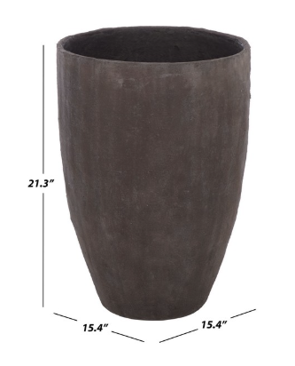 Cana Pedestal Planter Pot — Brown — Planters
