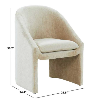 Kagan Chenille Dining Chair — Taupe — Dining Chairs