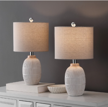 Thom Table Lamp — Brown (Set of 2) — Table Lamps