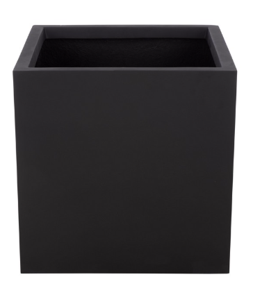 Marcy Low Wide Planter — Black — Planters