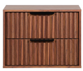 Lylia 2 Drawer Floating Nightstand — Walnut — Nightstands