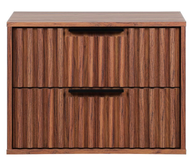 Lylia 2 Drawer Floating Nightstand — Walnut — Nightstands