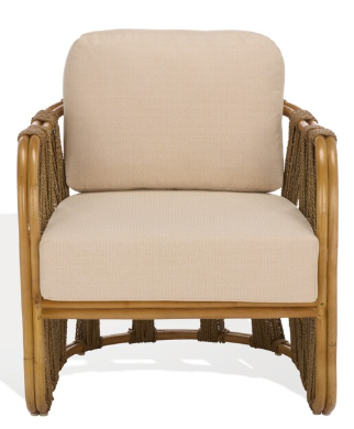 Pennylyn Seagrass Accent Chair — Walnut — Accent Chairs