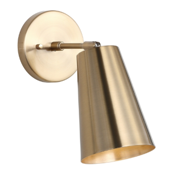 Leonardo Wall Sconce — Brass Gold — Wall Sconces