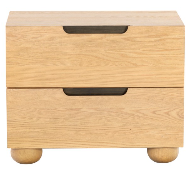 Beethoven 2 Drawer Nightstand — Natural — Nightstands