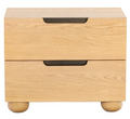 Beethoven 2 Drawer Nightstand — Natural — Nightstands