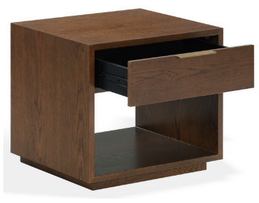 Gabribecca 1 Drawer Nightstand — Walnut — Nightstands