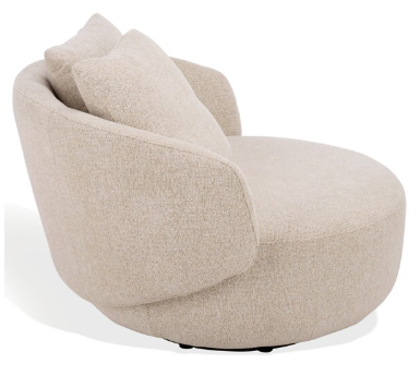 Karolie Swivel Chair — Taupe — Accent Chairs