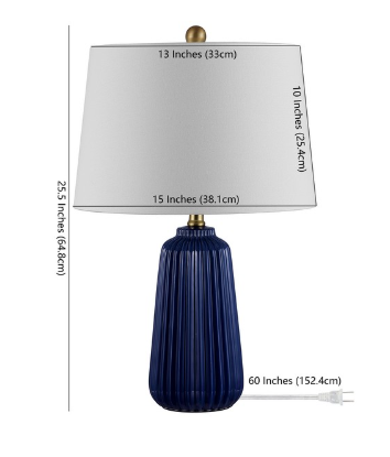 Sawyer Table Lamp — Navy Blue — Table Lamps