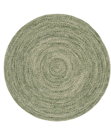 Braided Rug — Green — Rugs