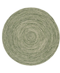 Braided Rug — Green — Rugs