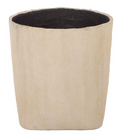Cana Large Square Planter Pot — Beige — Planters
