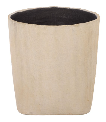 Cana Large Square Planter Pot — Beige — Planters