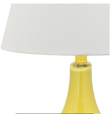Amy Gourd Lamp — Yellow (Set of 2) — Table Lamps