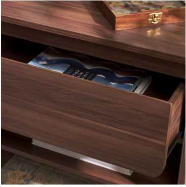 Arsenio 1 Drawer Nightstand — Walnut — Nightstands