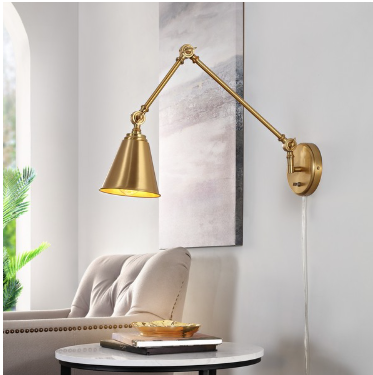 Kensley Wall Sconce — Brass Gold — Wall Sconces