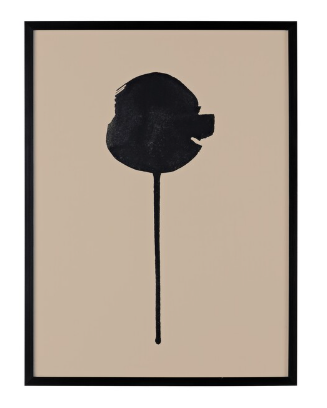 Shadow Of A Dandelion Framed Wall Art — Black — Wall Art