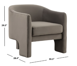 Londyn Accent Chair — Dark Brown — Accent Chairs