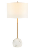 Kyrene Table Lamp — White Marble — Table Lamps