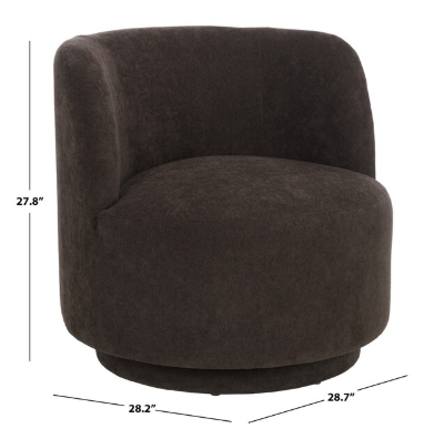 Hayls Swivel Accent Chair — Brown — Accent Chairs