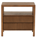 Shelbie 2 Drawer Nightstand — Medium Oak — Nightstands