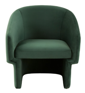 Susie Barrel Back Accent Chair — Forest Green — Accent Chairs