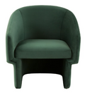 Susie Barrel Back Accent Chair — Forest Green — Accent Chairs