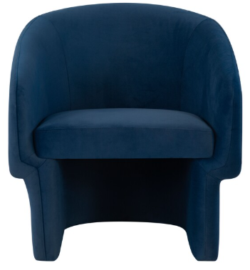 Susie Barrel Back Accent Chair — Navy — Accent Chairs