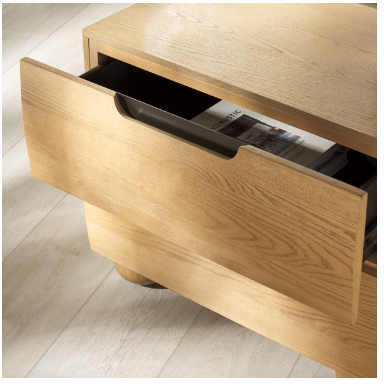 Beethoven 2 Drawer Nightstand — Natural — Nightstands