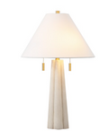 Irena Table Lamp — Washed White — Table Lamps