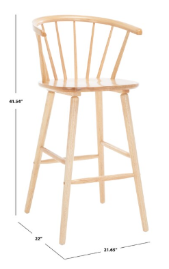 Blanchard Barstool — Natural (Set of 2) — Barstools