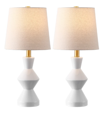 Noven Table Lamp — White (Set of 2) — Table Lamps