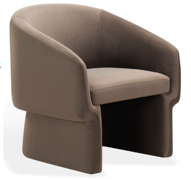 Susie Barrel Back Accent Chair — Dark Brown — Accent Chairs