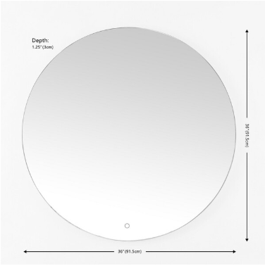 Ashden LED Mirror — Silver — Mirrors