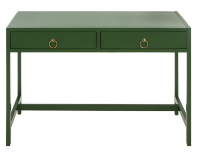 Esther 2 Drawer Desk — Green — Desks