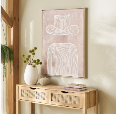 The Stranger 30" X 40" Wall Art — Mauve — Wall Art