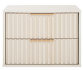 Lylia 2 Drawer Floating Nightstand — Bleached White — Nightstands