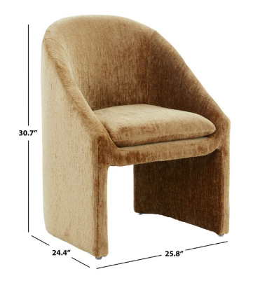 Kagan Chenille Dining Chair — Amber — Dining Chairs